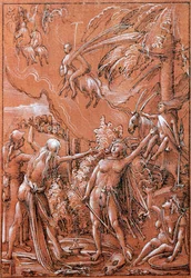 Deixando para o sábado, 1506 (caneta e tinta sobre papel)